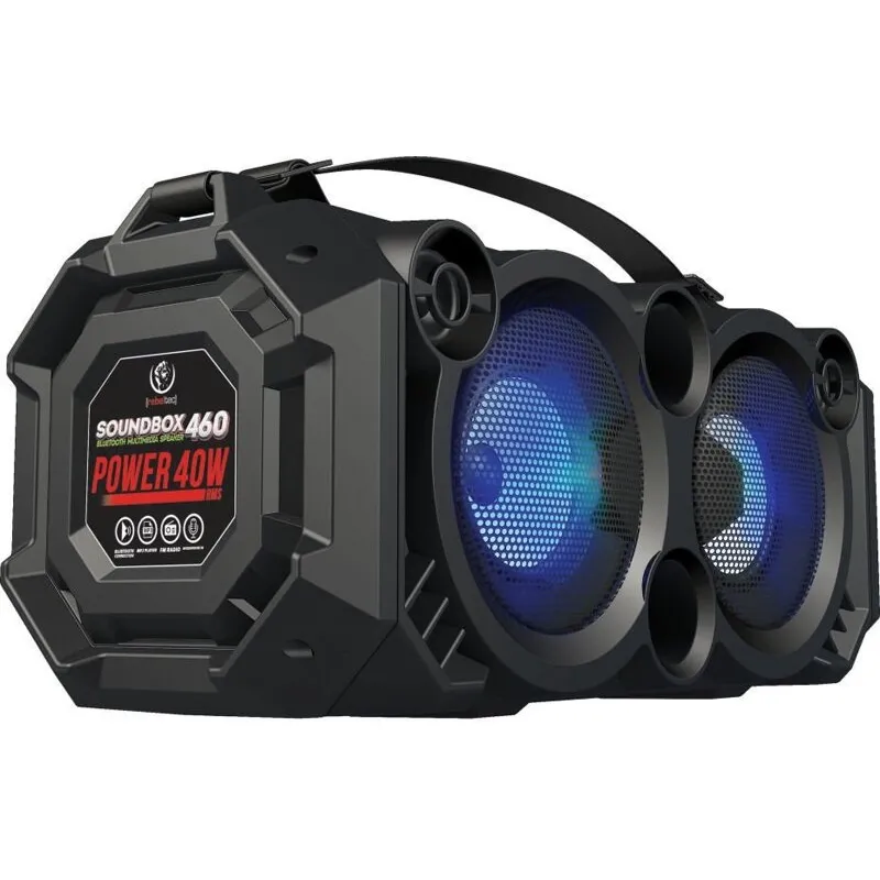 Аудиосистема Rebeltec Soundbox 460: Мощный Звук и Полная Мобильность в Компактном Корпусе